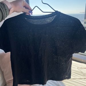 Lululemon cropped burnout tee